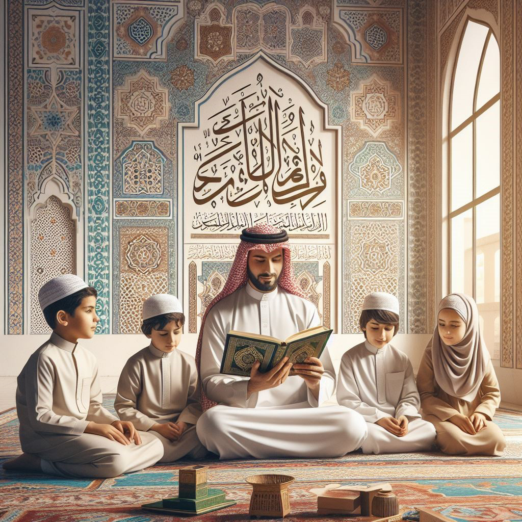 family-with-Quran