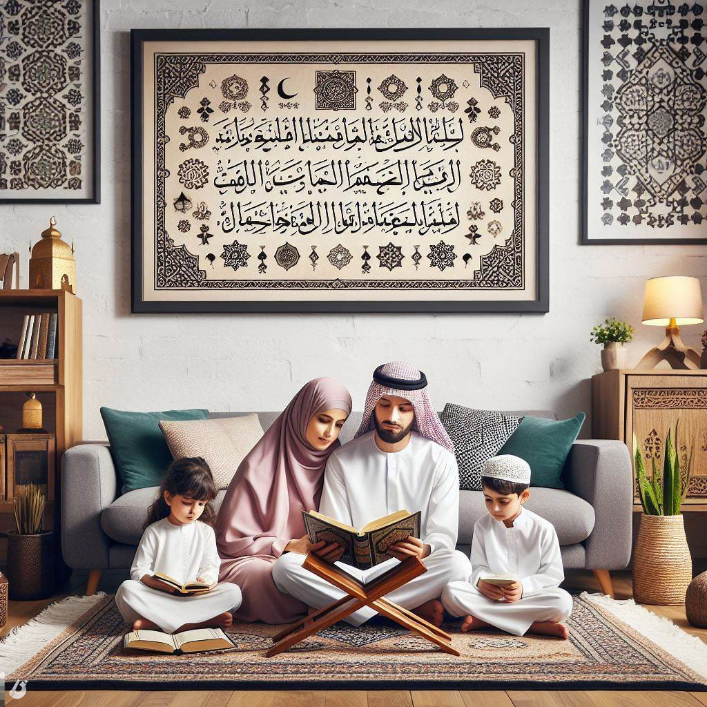 Family with Quran